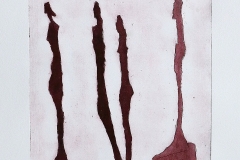 Giacometti vrouwfiguren aquatint bruin